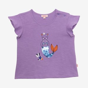 T-shirt fille sirène-chat violet Catimini 1