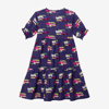 Robe longue fille arty violette Catimini