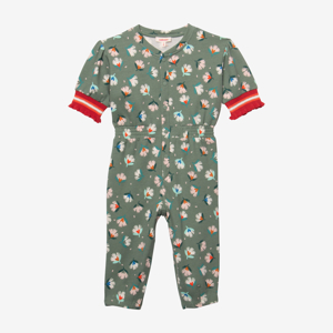 Combi longue bébé fille herbier vert Catimini 1