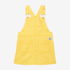 Robe-salopette fille jean jaune Catimini