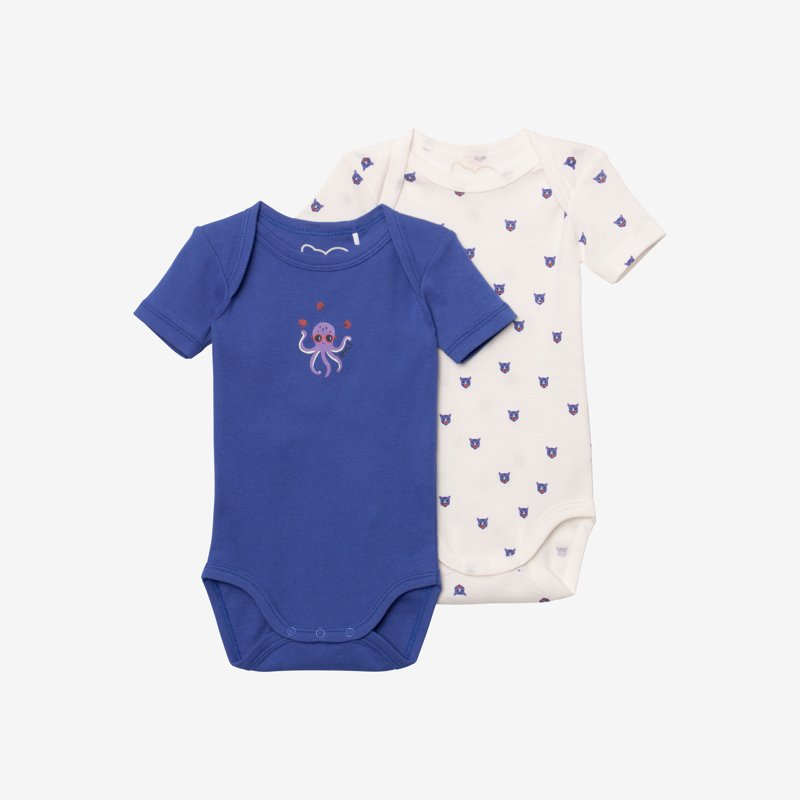 Catimini - Bodies bébé bleu et écru Catimini - Mixte