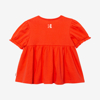 T-shirt bébé fille manches ballon orange Catimini