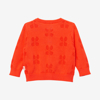 Cardigan bébé fille ajouré orange Catimini