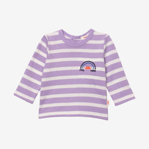 T-shirt bébé mixte rayé violet Catimini 1