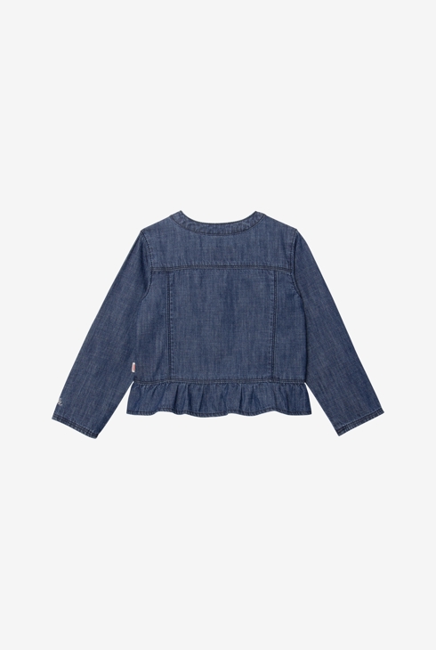 Veste bébé fille jean brodé bleu Catimini