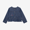 Veste bébé fille jean brodé bleu Catimini