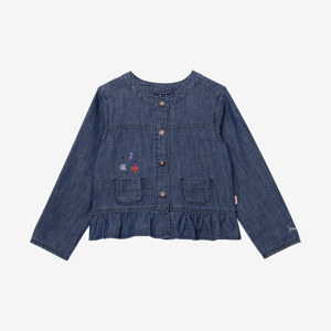 Veste bébé fille jean brodé bleu Catimini 1