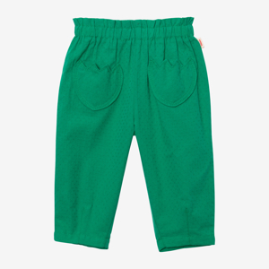 Pantalon fille jacquard vert Catimini 1