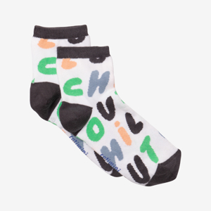 Chaussettes garçon typo couleur blanches Catimini 1