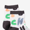 Chaussettes garçon typo couleur blanches Catimini