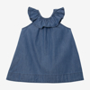 Robe bébé fille jean volant bleuee Catimini