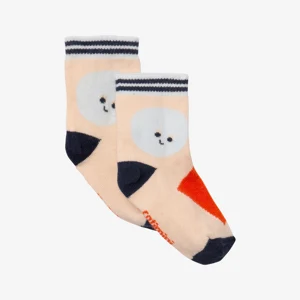 Chaussettes bébé garçon arty ludique beige Catimini 1