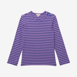 T-shirt bébé fille violet rayé Catimini 1