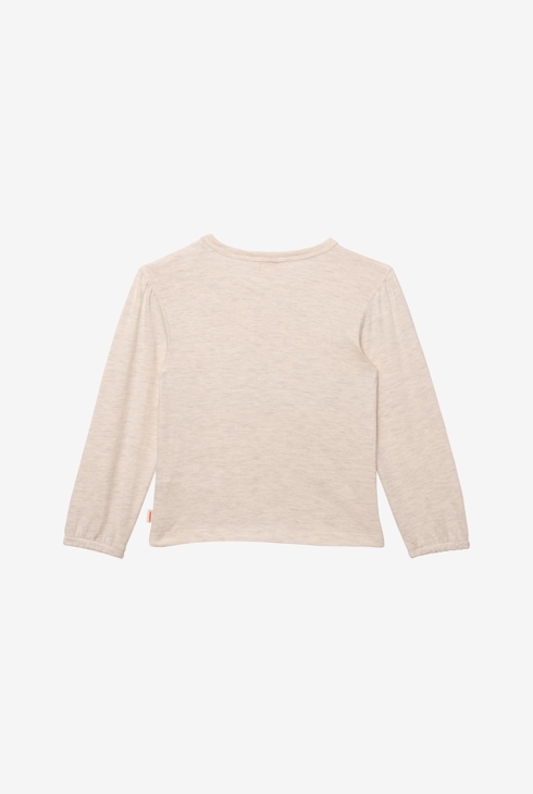 T-shirt bébé fille broderie herbier en coton recyclé gris Catimini