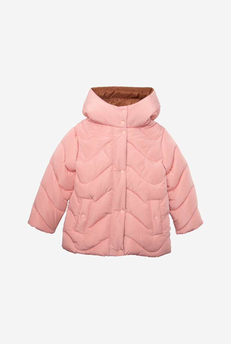 Doudoune fille rose et caramel Catimini 1