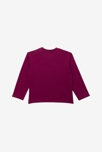 T-shirt bébé garçon typo brodée en coton recyclé violet Catimini