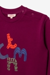 Sweat bébé garçon violet en coton recyclé Catimini 3
