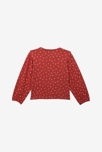T-shirt fille brique imprimé bicolore en coton recyclé rouge Catimini 2