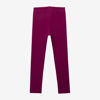 Leggings fille violet côtelé logo Catimini