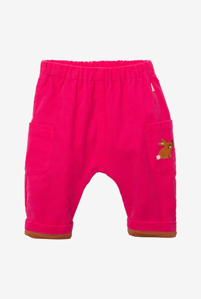 Pantalon bébé fille velours rose Catimini 1