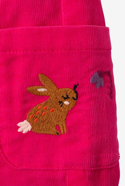 Pantalon bébé fille velours rose Catimini