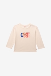 T-shirt bébé fille message blanc en coton recyclé Catimini 1
