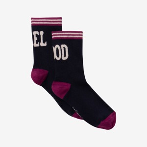 Chaussettes garçon message violettes Catimini 1