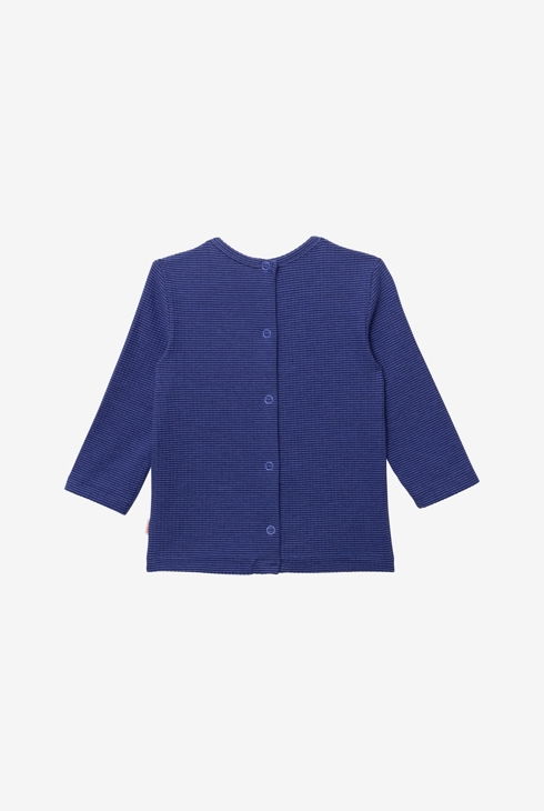 T-shirt bébé marine fines rayures bleu Catimini 2