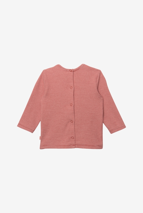 T-shirt bébé brique fines rayures rouge Catimini 2