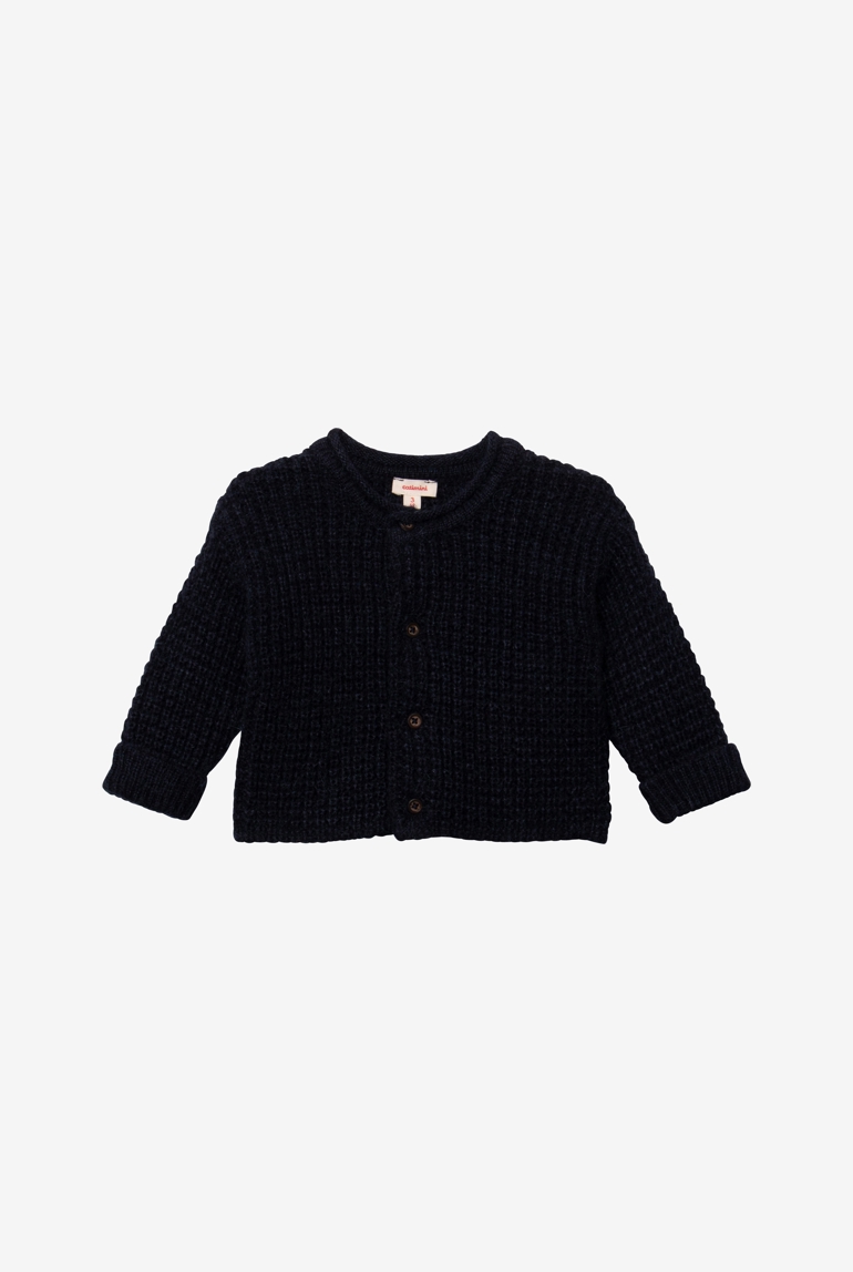 Cardigan bébé tricot marine bleu Catimini 1