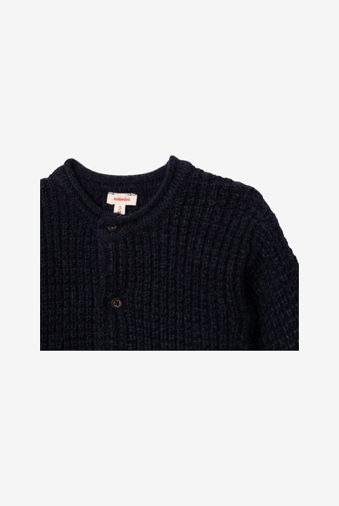 Cardigan bébé tricot marine bleu Catimini