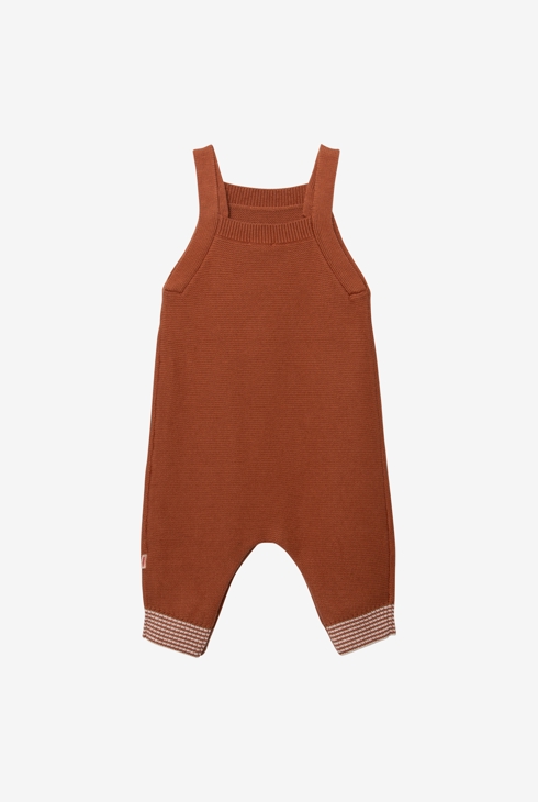 Salopette bébé tricot caramel marron Catimini