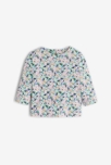 T-shirt bébé fille semis fleuris blanc Catimini
