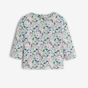 Camiseta blanca de flores Catimini para bebé niña 1