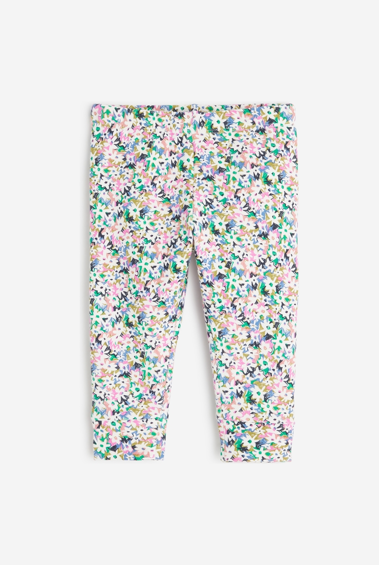 Leggings bébé fille semis fleuris blanc Catimini 1