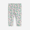 Leggings bébé fille semis fleuris blanc Catimini