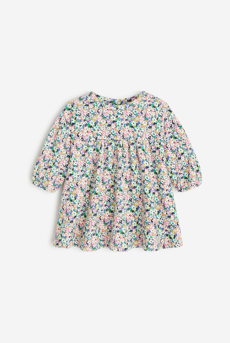 Robe bébé fille semis fleuris blanche Catimini 1