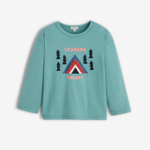 T-shirt bébé garçon montagne vert Catimini 1