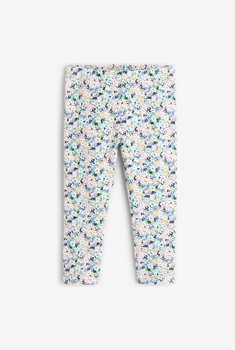 Legging bébé fille semis fleuris violet Catimini 1