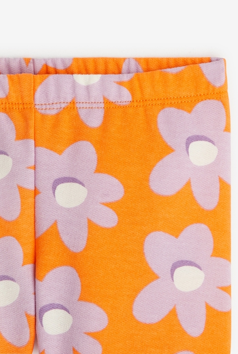 Pantalon fleuri bébé fille rose corail Catimini