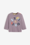 T-shirt bébé garçon violet en coton biologique Catimini