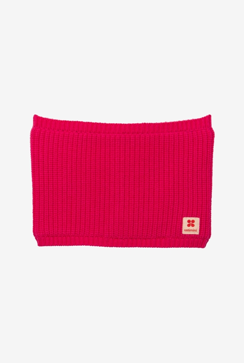 Snood enfant tricot côtes rose mixte Catimini 1