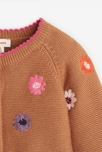 Gilet bébé fille marron en tricot Catimini 2