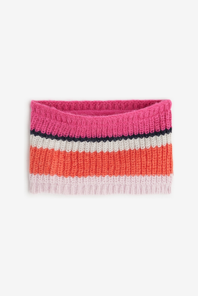 Snood bébé fille rose en tricot Catimini 1