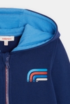 Cardigan bébé garçon bleu en coton recyclé Catimini 2
