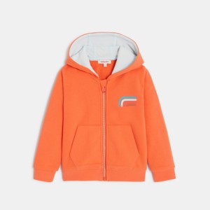 Cardigan bébé garçon orange en coton recyclé Catimini 1