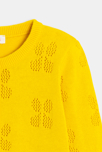 Cardigan bébé fille jaune en tricot Catimini 2
