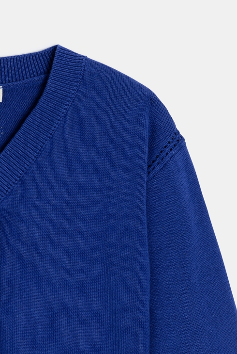 Cardigan bébé fille bleu en tricot Catimini