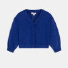 Cardigan bébé fille bleu en tricot Catimini