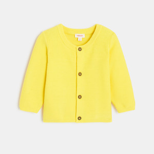 Cardigan bébé en tricot jaune Catimini 1